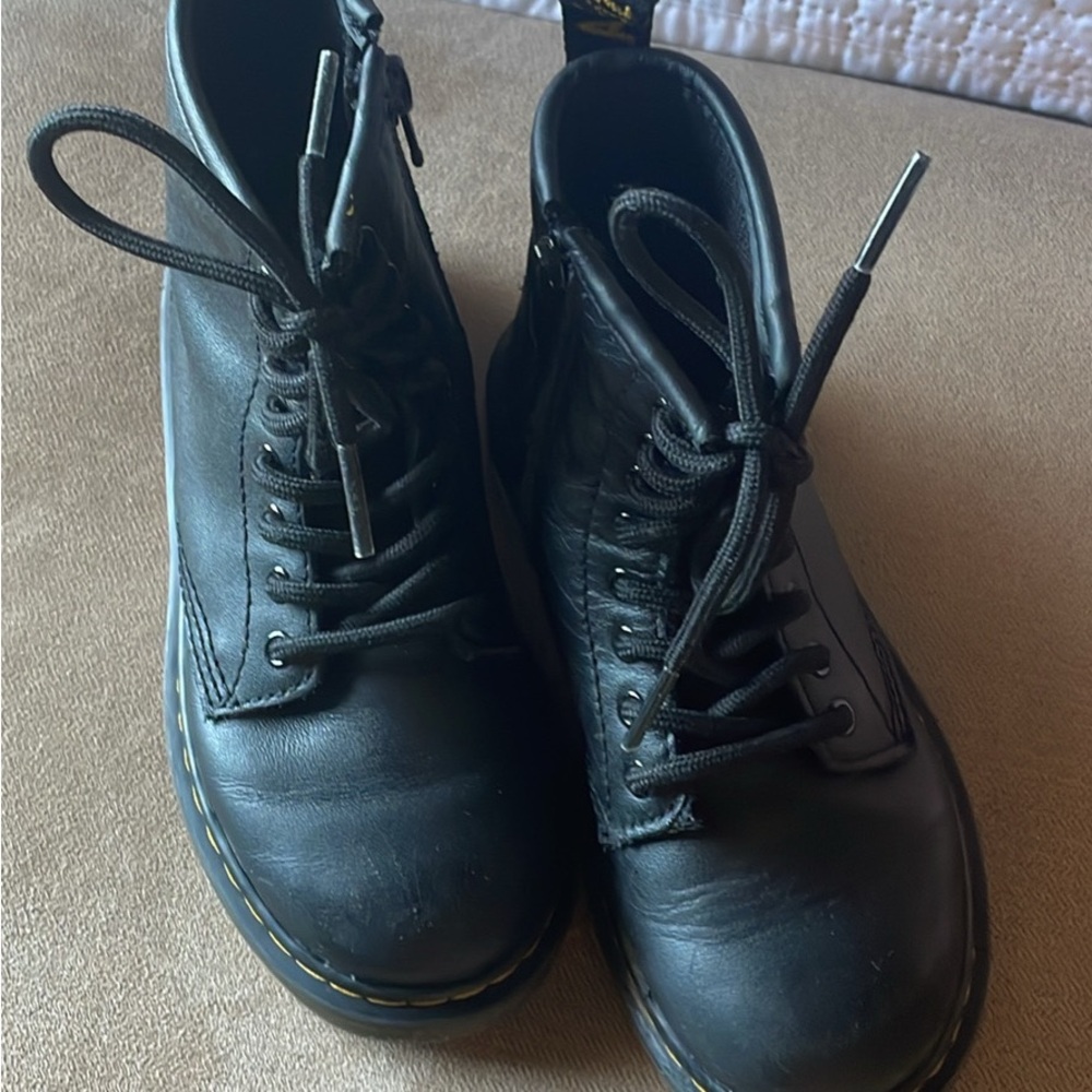 Dr. Martens Black Kids Boots